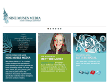 Tablet Screenshot of ninemusesmedia.com